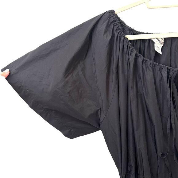 SAINTART Sierra Taffeta Belted Midi Dress Sz Small - Picture 5 of 6